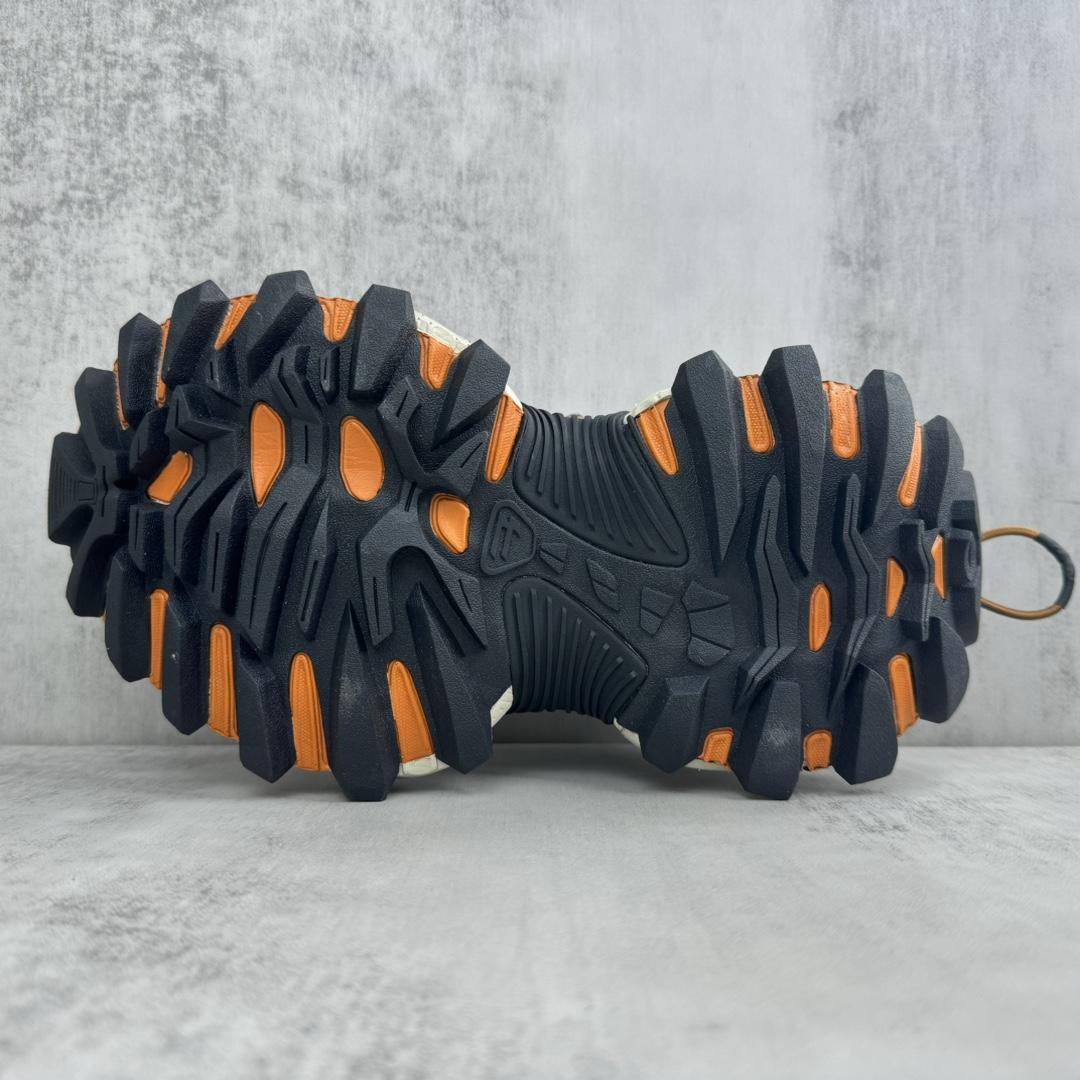Balenciaga Hike Sneaker In Beige And Orange - FashionPlug