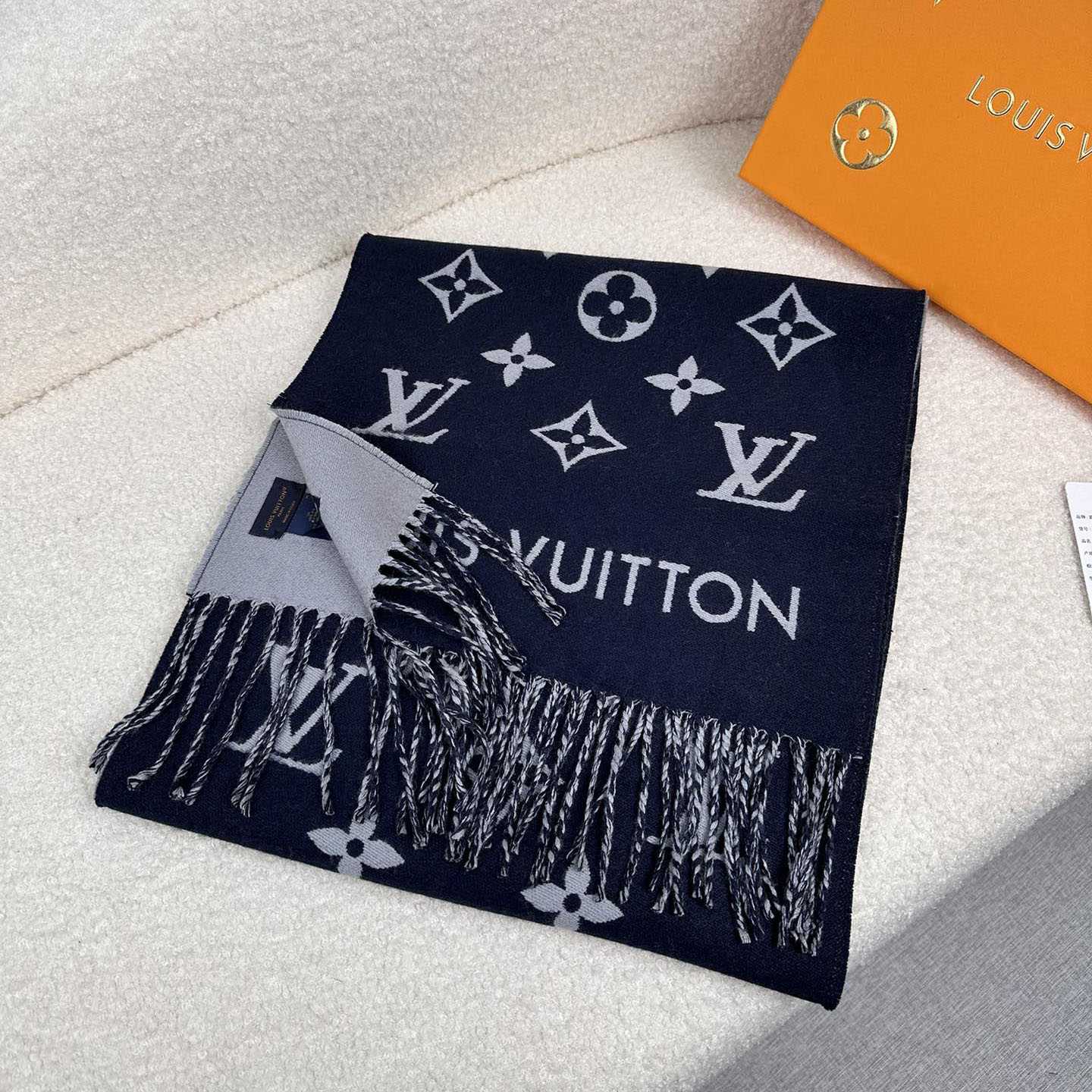 Louis Vuitton All About Monogram Scarf  M79130 - FashionPlug