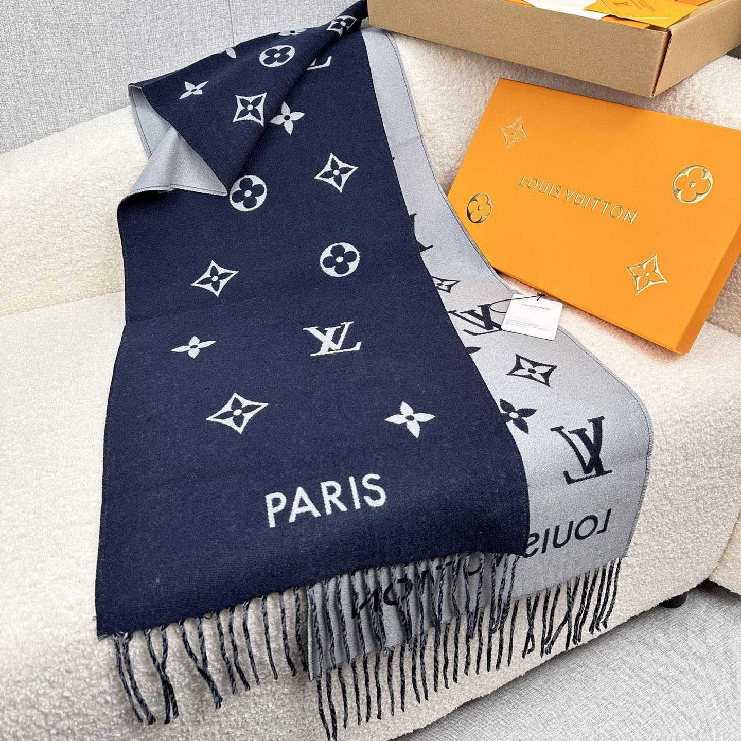 Louis Vuitton All About Monogram Scarf  M79130 - FashionPlug