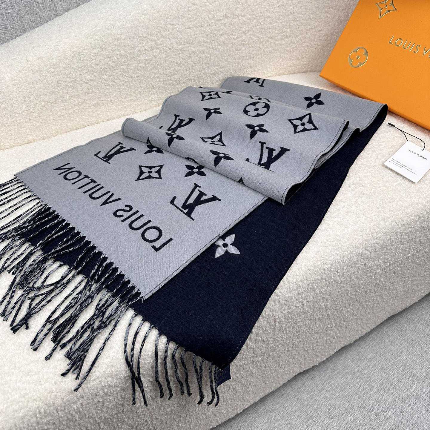 Louis Vuitton All About Monogram Scarf  M79130 - FashionPlug