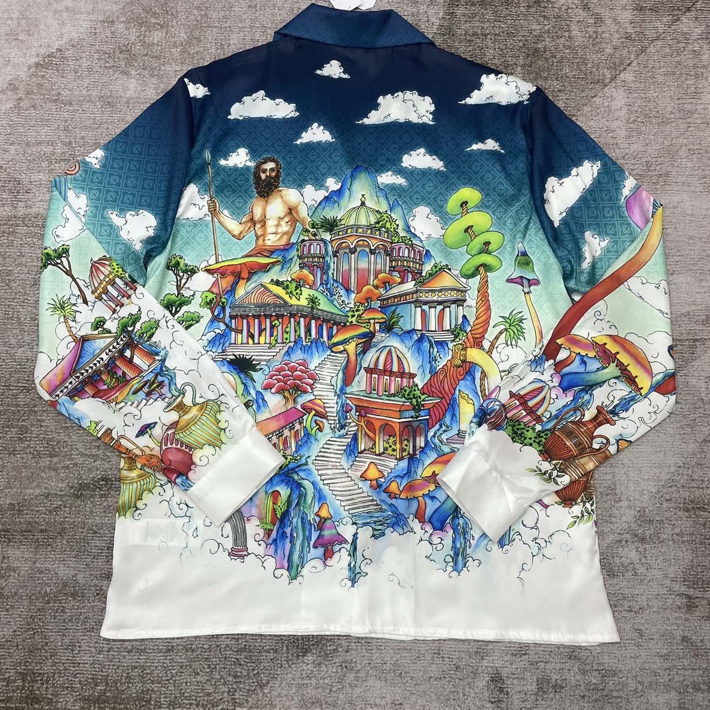 Casablanca The Road To Knowledge Shirt   CA3503 - FashionPlug