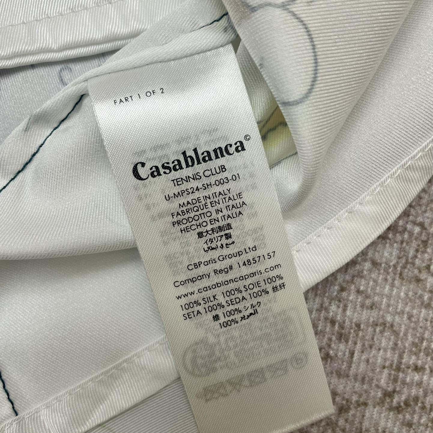 Casablanca The Road To Knowledge Shirt   CA3503 - FashionPlug