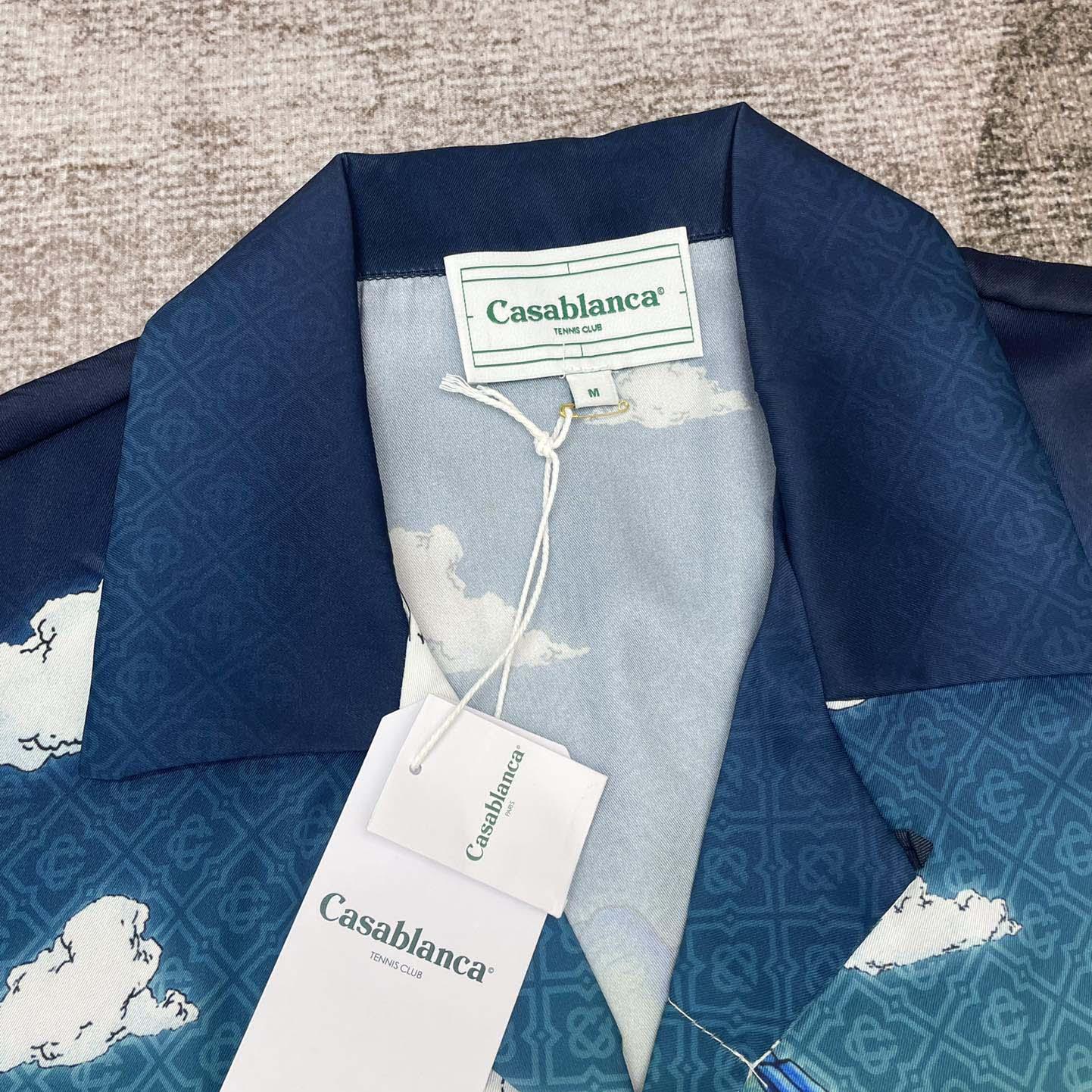 Casablanca The Road To Knowledge Shirt   CA3503 - FashionPlug