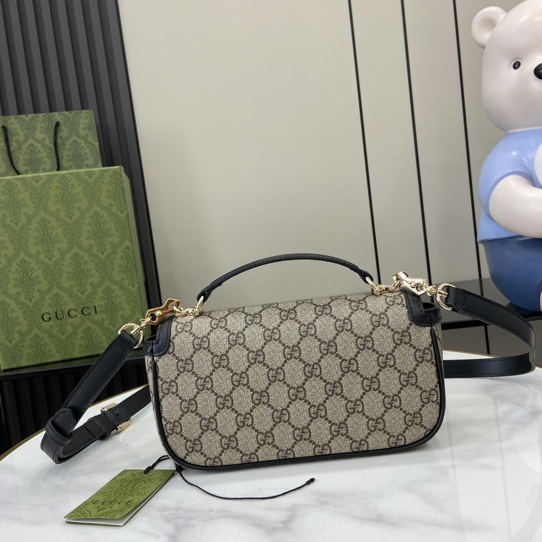 Gucci Horsebit 1955 Soft Small Top Handle Bag  - FashionPlug