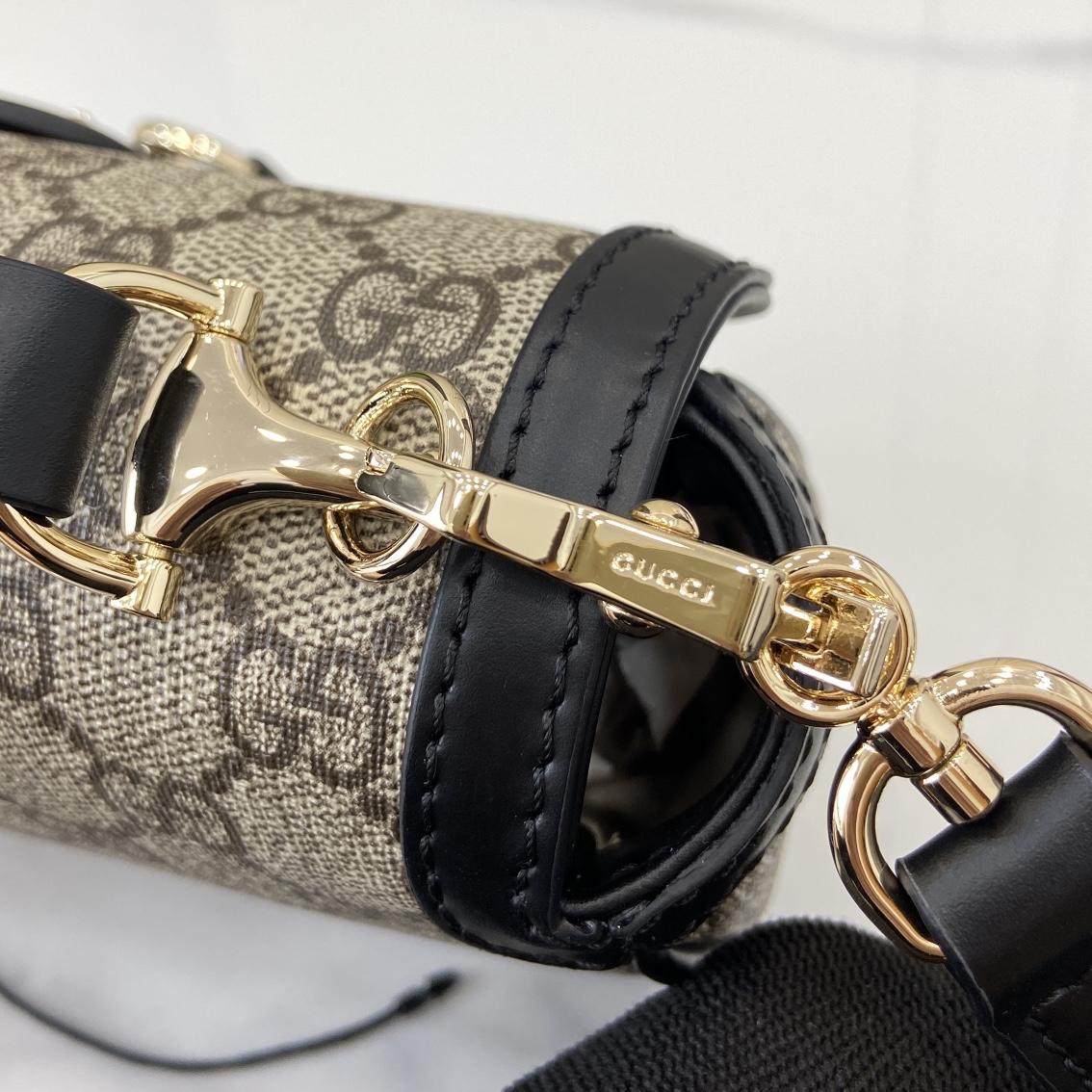 Gucci Horsebit 1955 Soft Small Top Handle Bag  - FashionPlug