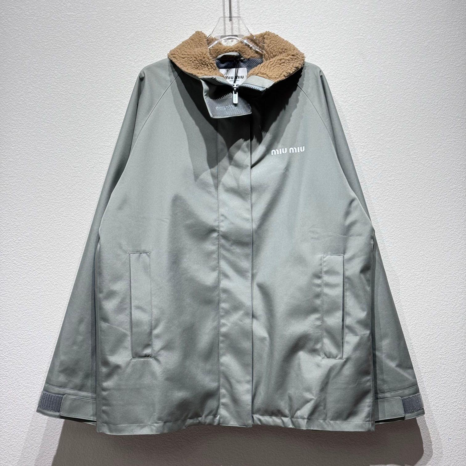 Miu Miu Cordura Blouson Jacket - FashionPlug