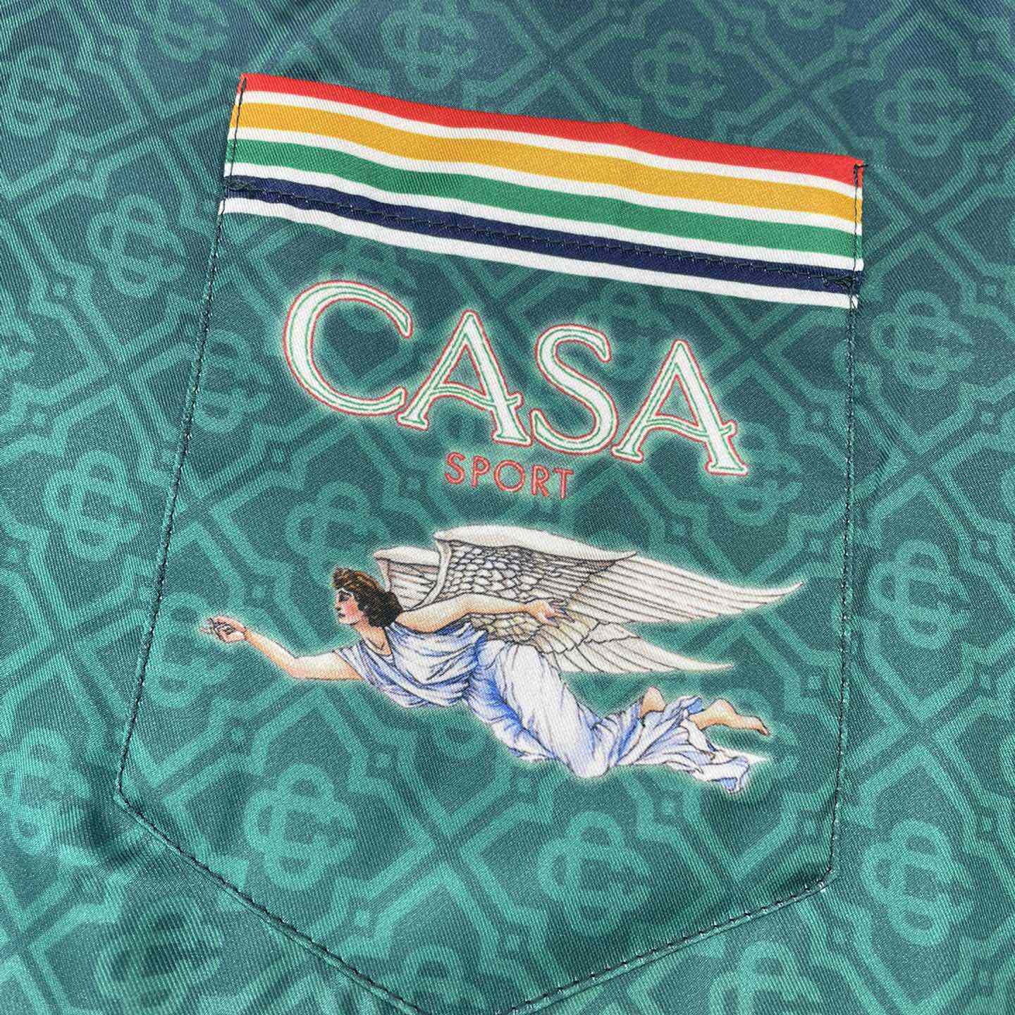 Casablanca Flying Angel Silk Shirt    CA3504 - FashionPlug