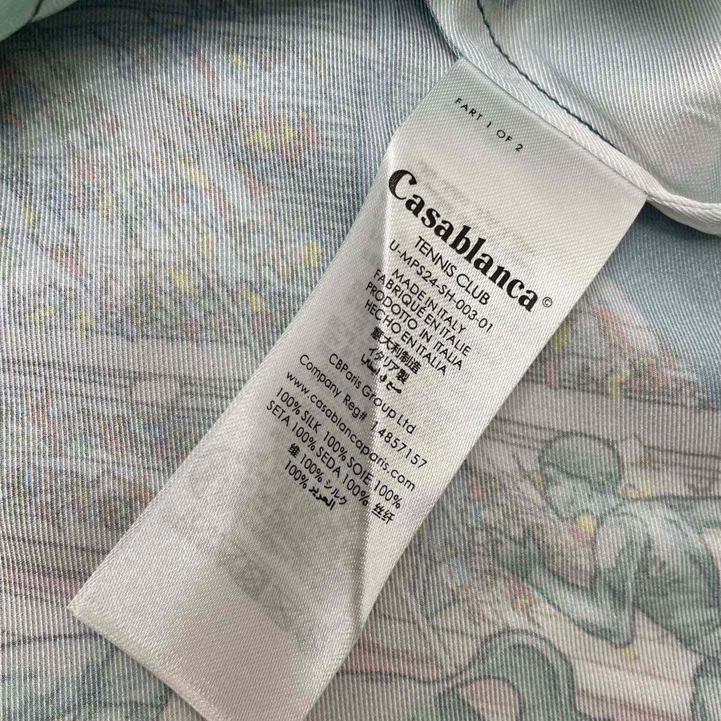 Casablanca Flying Angel Silk Shirt    CA3504 - FashionPlug