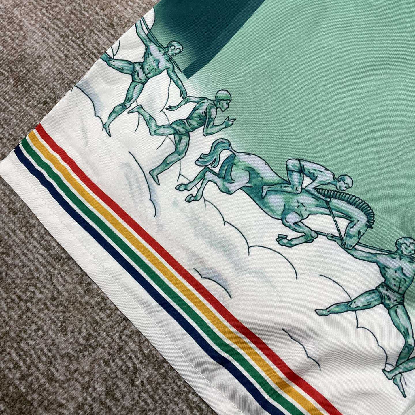Casablanca Flying Angel Silk Shirt    CA3504 - FashionPlug