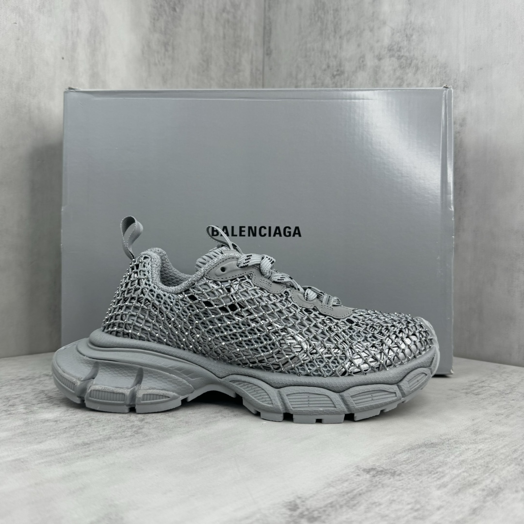Balenciaga 3XL Fishnet Sneaker - FashionPlug