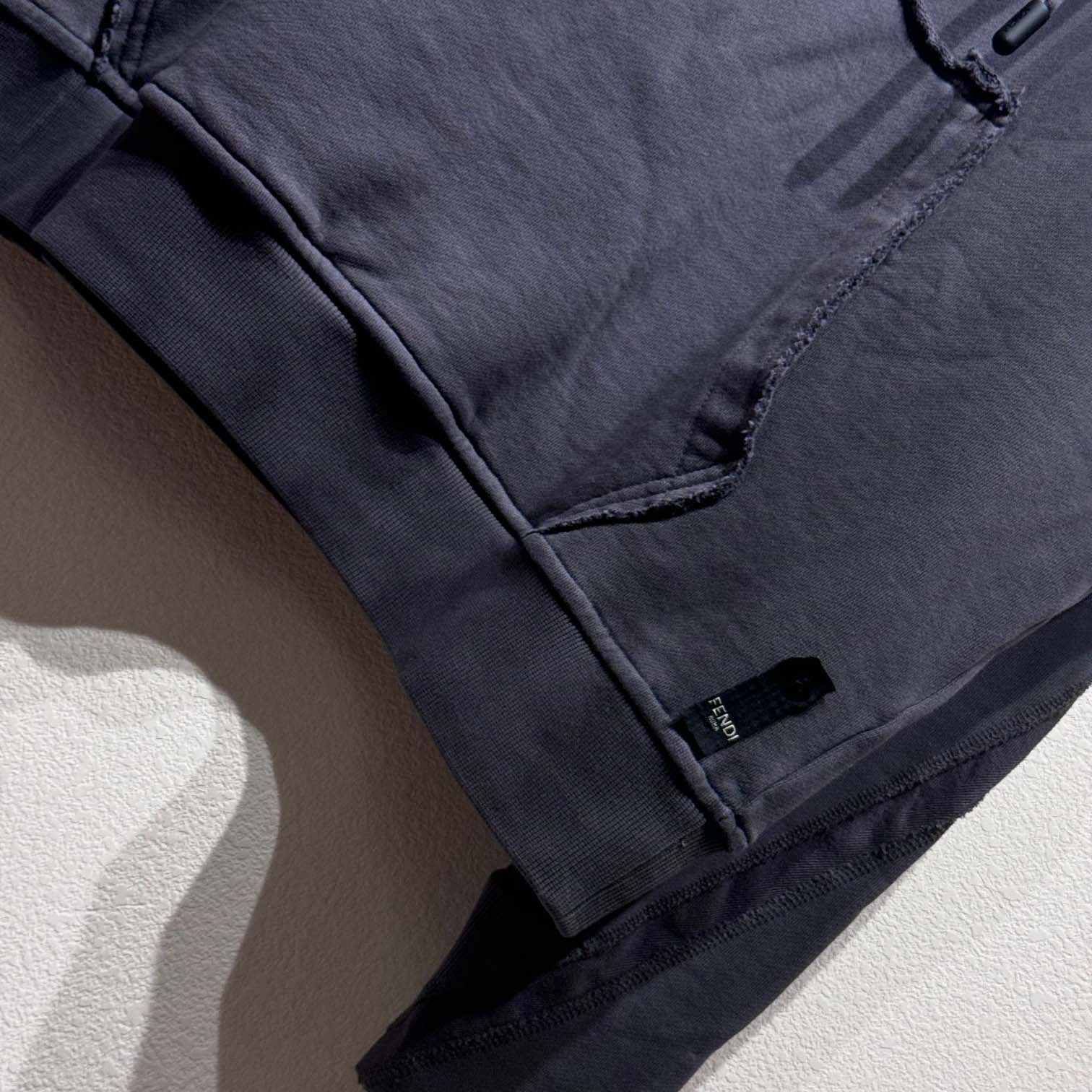 Fendi Gray Jersey Sweatshirt - FashionPlug