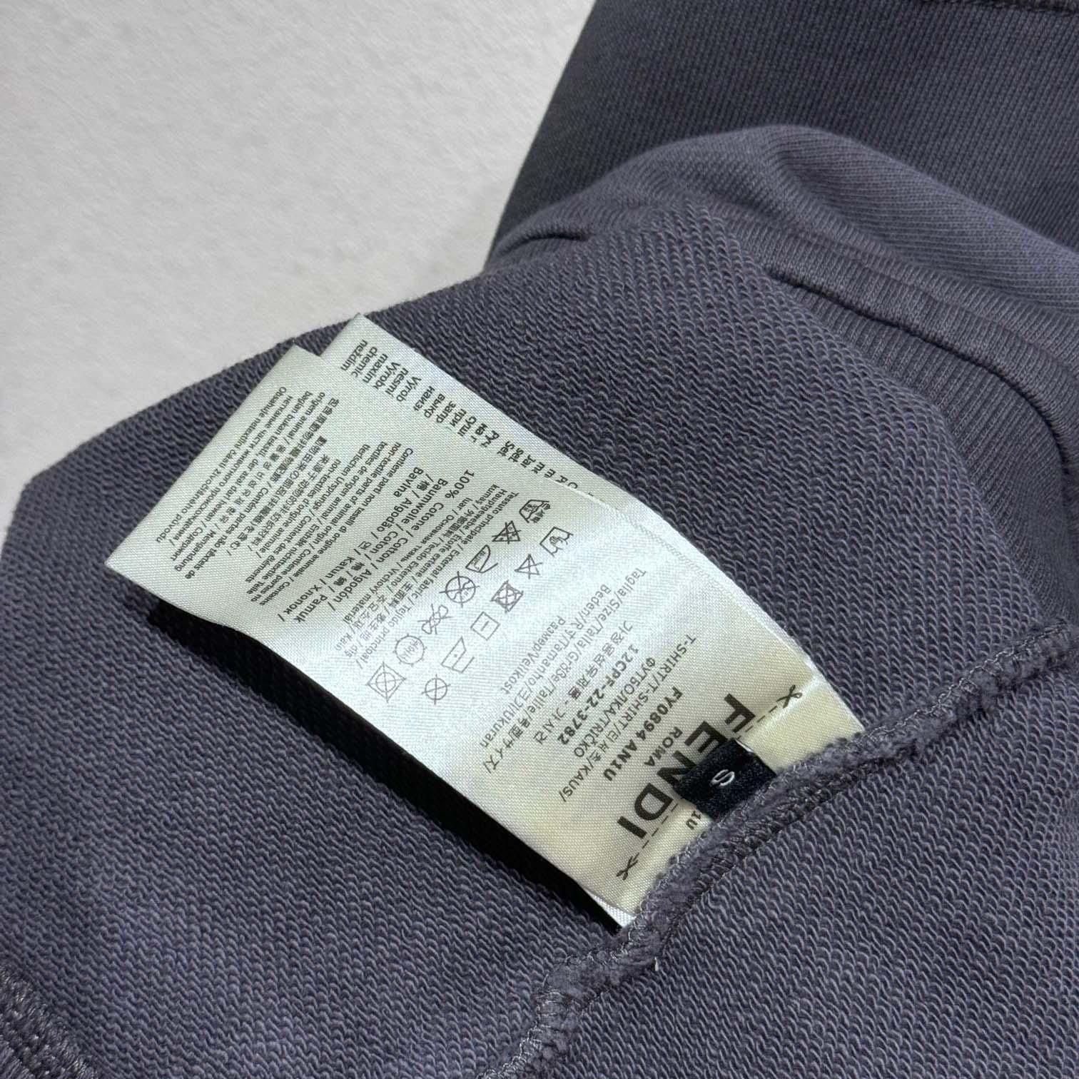 Fendi Gray Jersey Sweatshirt - FashionPlug