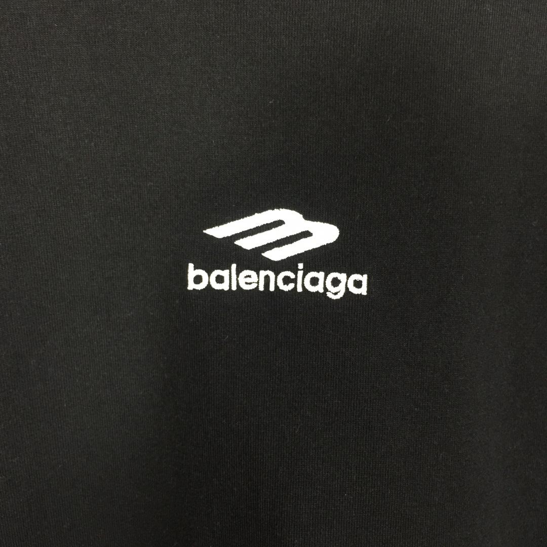 Balenciaga Logo-embroidered T-shirt - FashionPlug