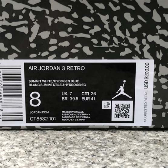  Air Jordan 3 Basketball Shoes    CT8532-101 - FashionPlug