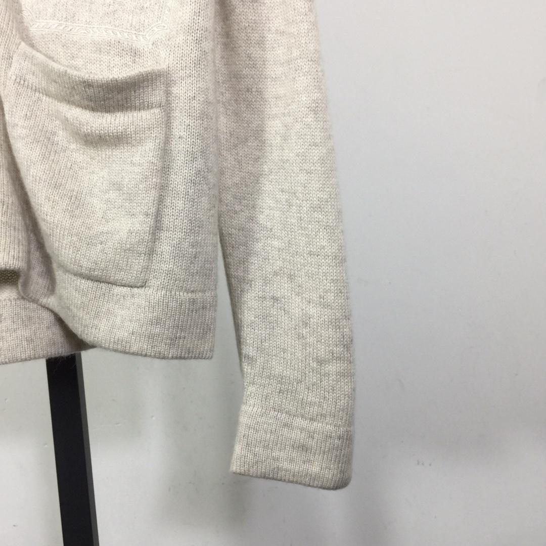 Dior Embroidered Logo Cashmere Cardigan - FashionPlug
