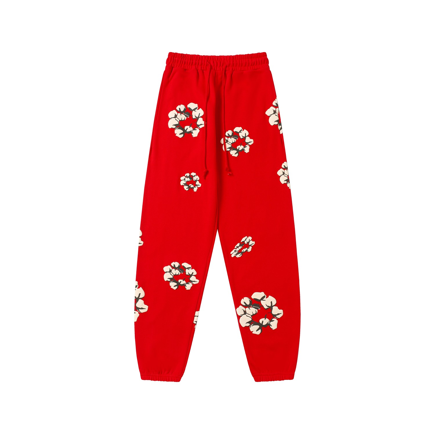 Denim Tears Cactus Tears Wreath Sweatpants Red - FashionPlug