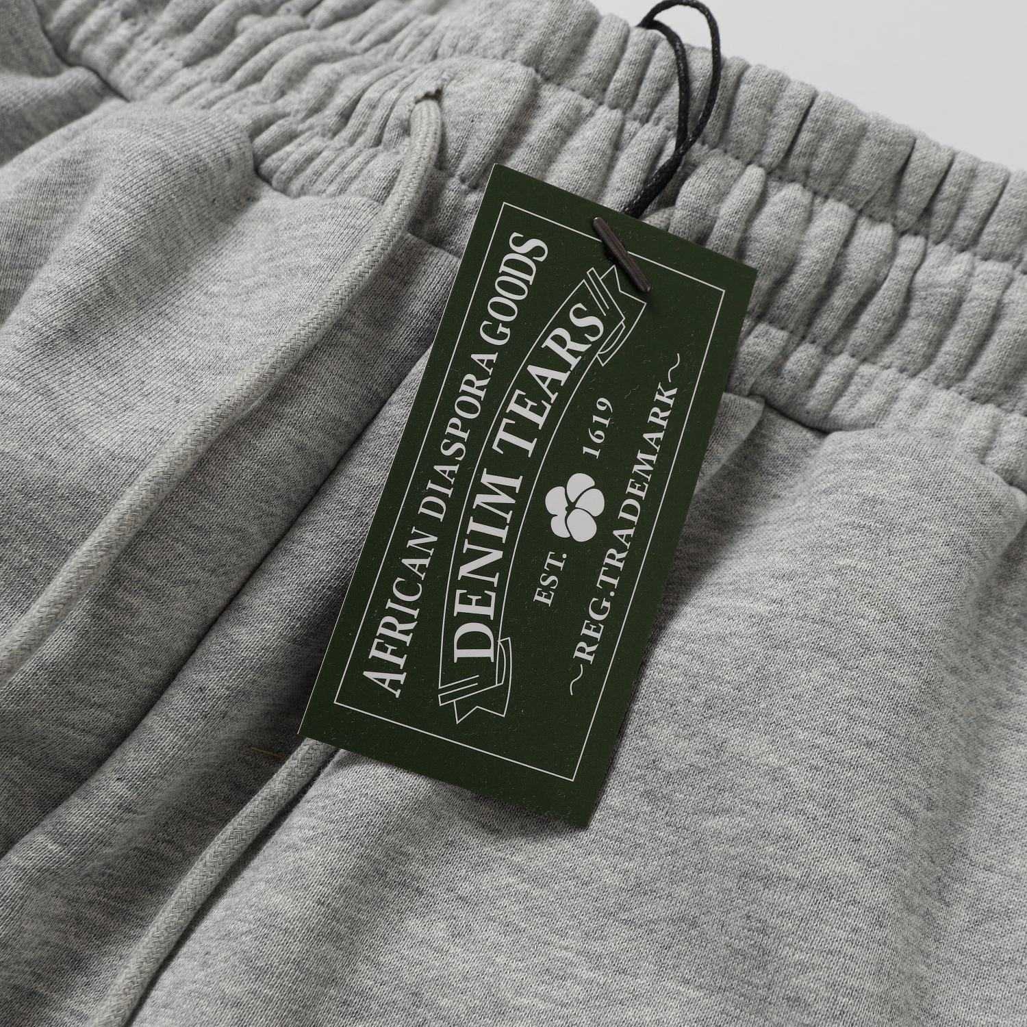 Denim Tears Cactus Tears Wreath Sweatpants Grey - FashionPlug