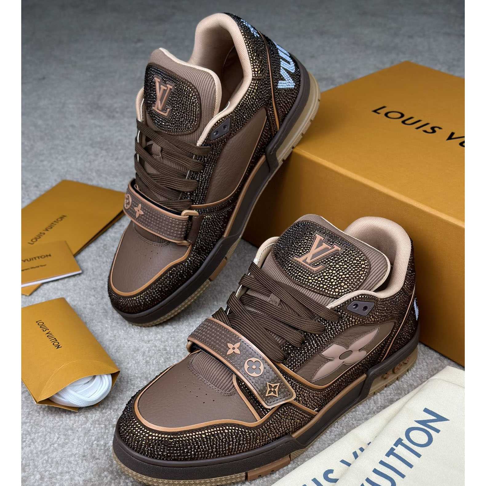 Louis Vuitton LV Trainer Sneaker   - FashionPlug