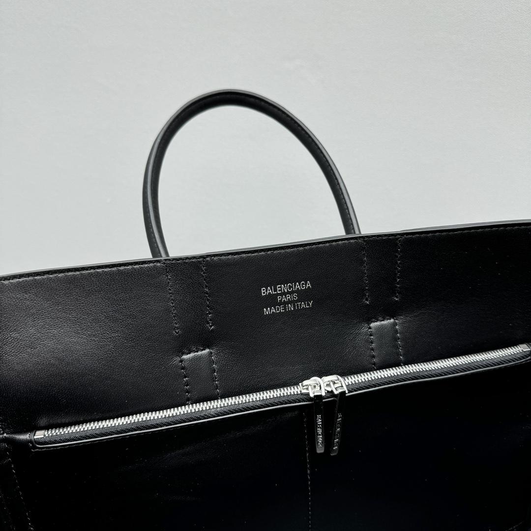 Balenciaga Bel Air Small Carry All Bag in black - FashionPlug