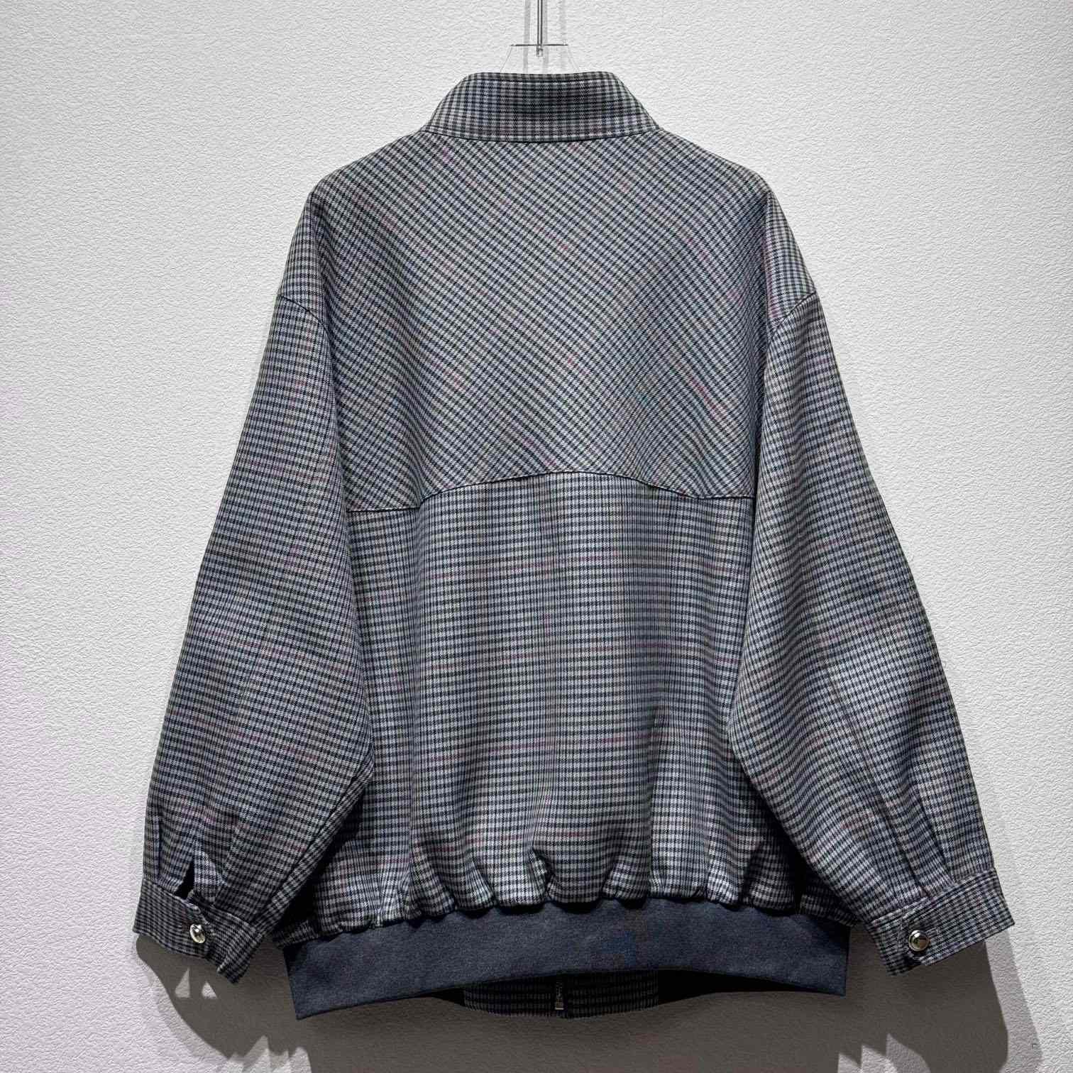 Miu Miu Check Logo Bomber Jacket - FashionPlug