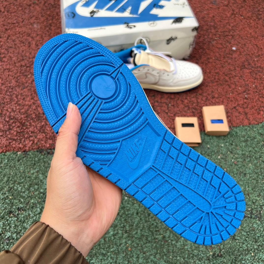 Travis Scott x Fragment Design x Air Jordan 1 Sneaker    DM7866-104 - FashionPlug