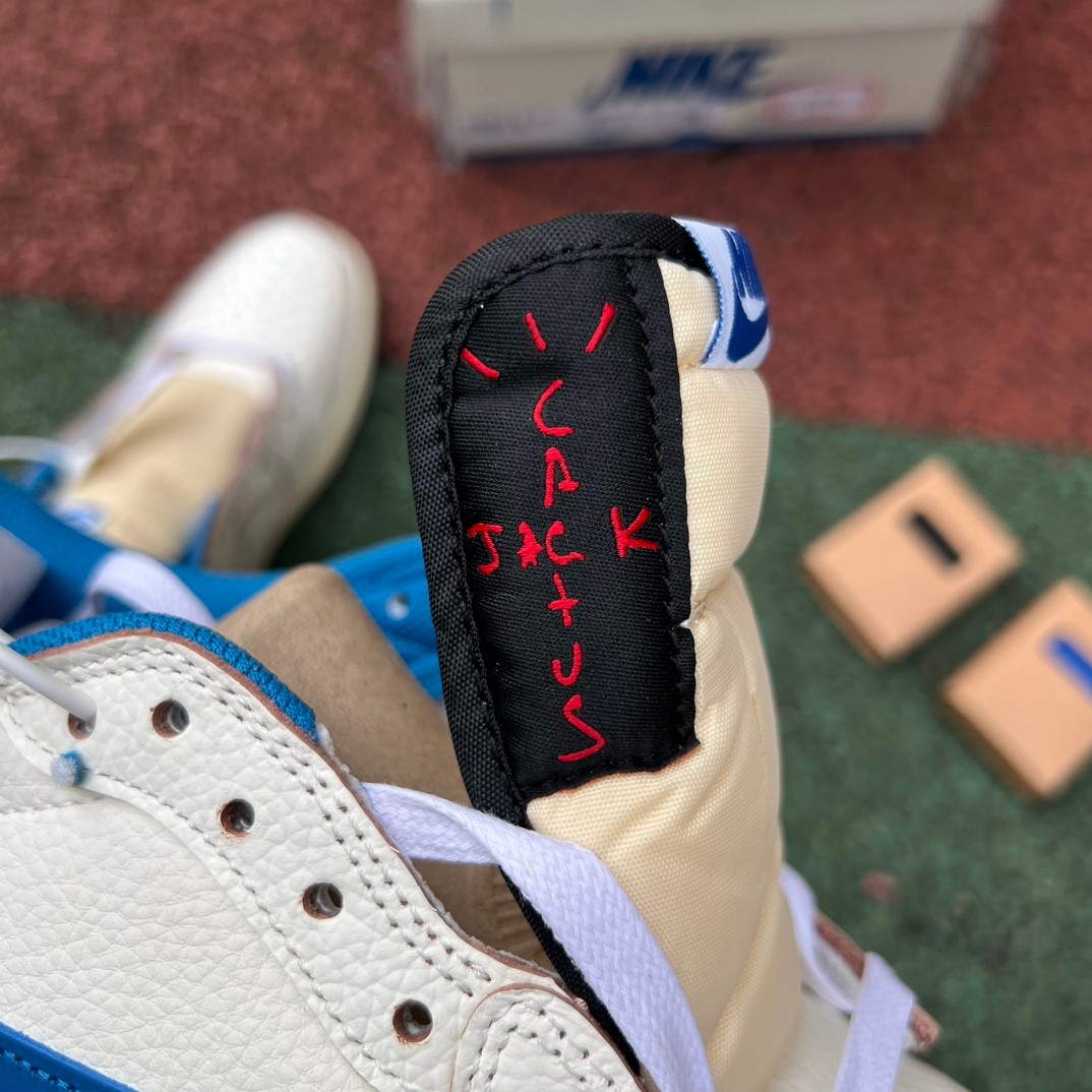 Travis Scott x Fragment Design x Air Jordan 1 Sneaker    DM7866-104 - FashionPlug