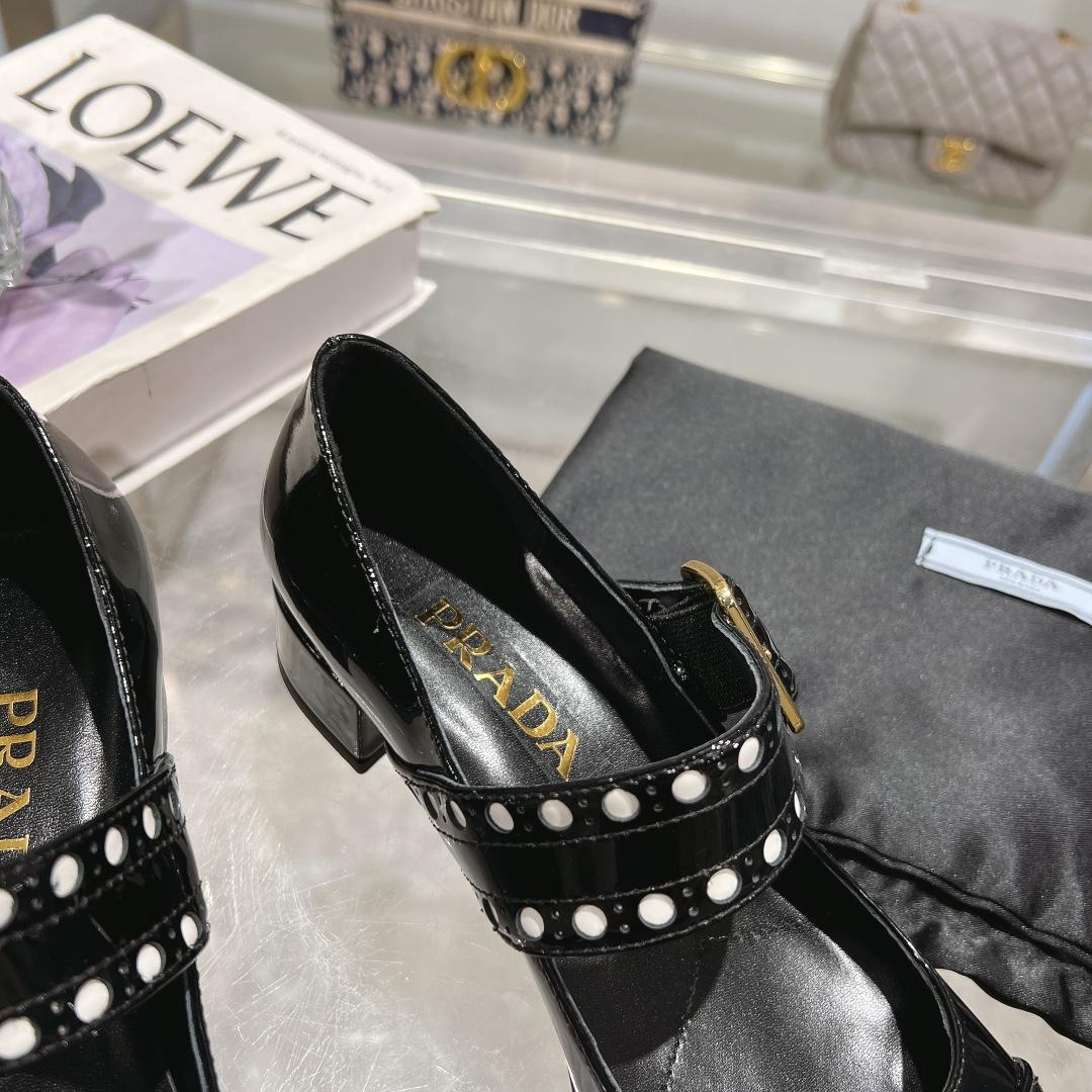 Prada Patent Leather Mary Jane Pumps - FashionPlug