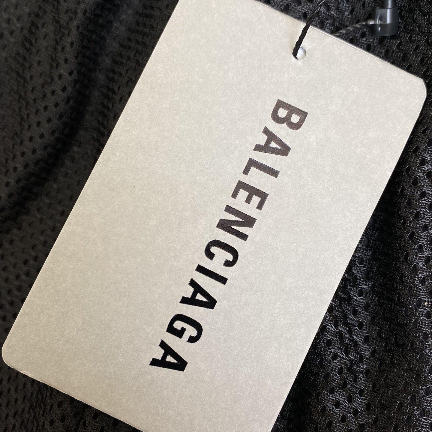 Balenciaga Basketball Series - Tracksuit Pants In Black Techno Poplin - FashionPlug