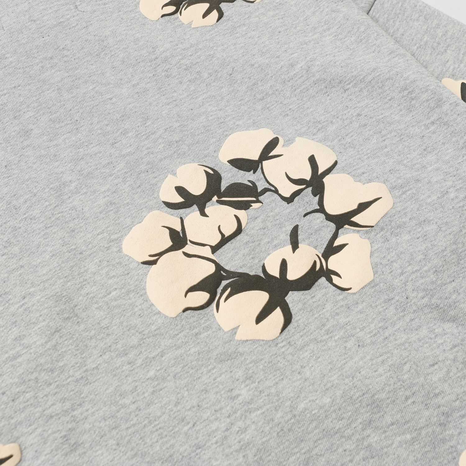 Denim Tears Cactus Tears Wreath Hoodie Grey - FashionPlug