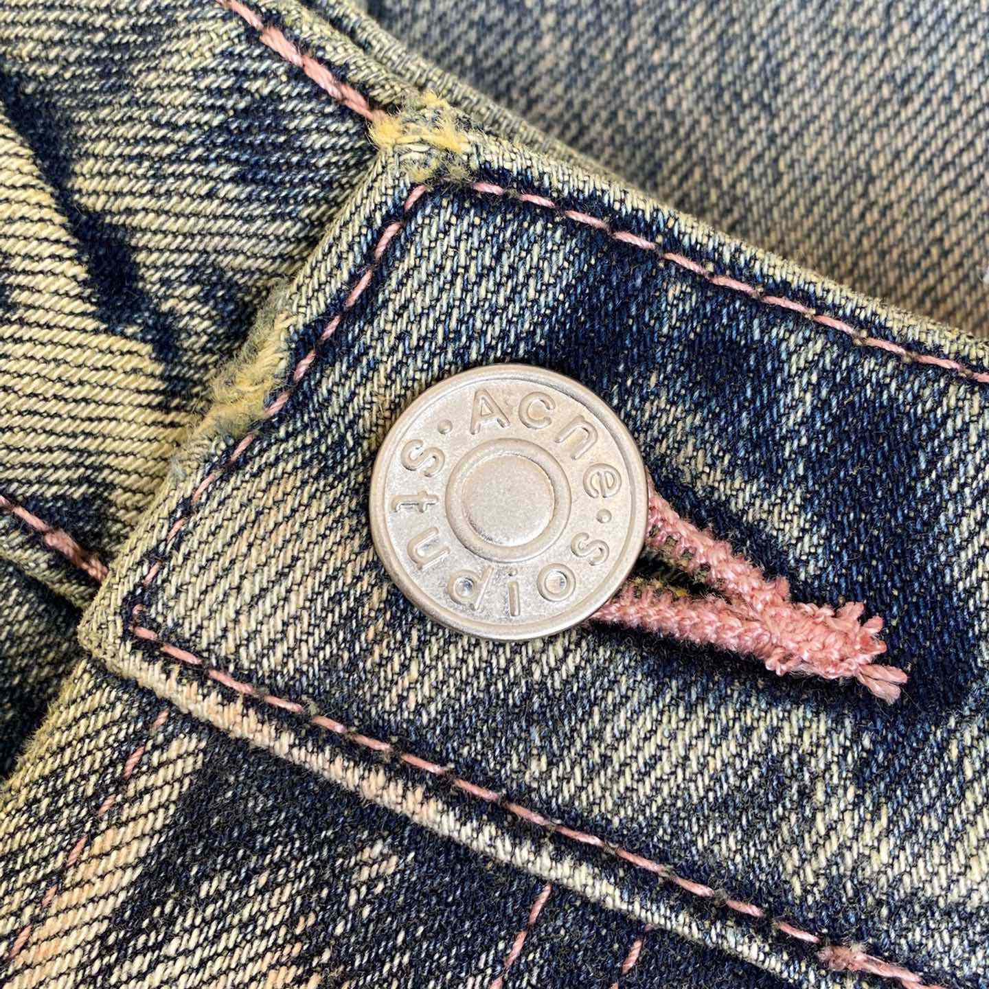 Acne Studios Loose Fit Denim Trousers  - FashionPlug