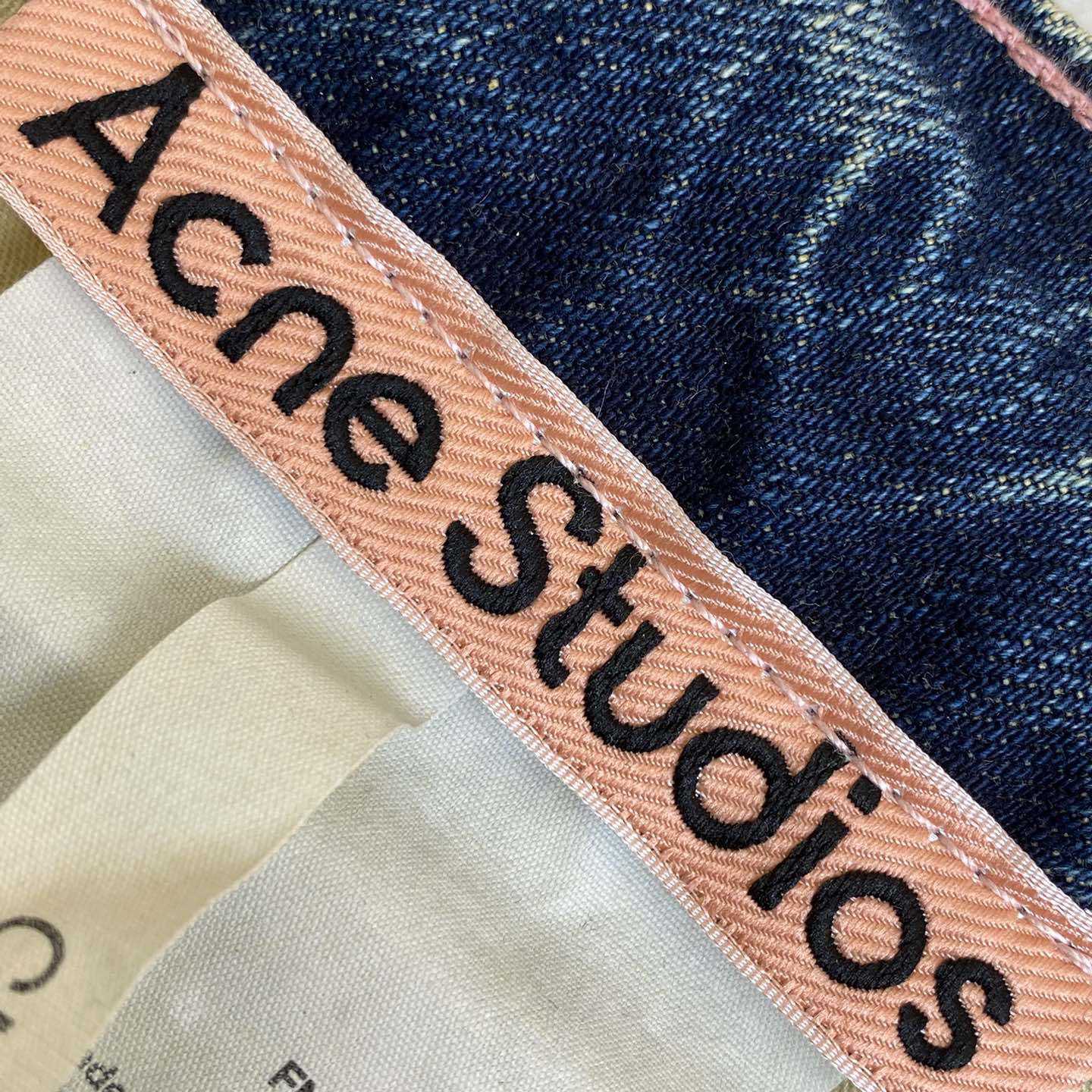 Acne Studios Loose Fit Denim Trousers  - FashionPlug