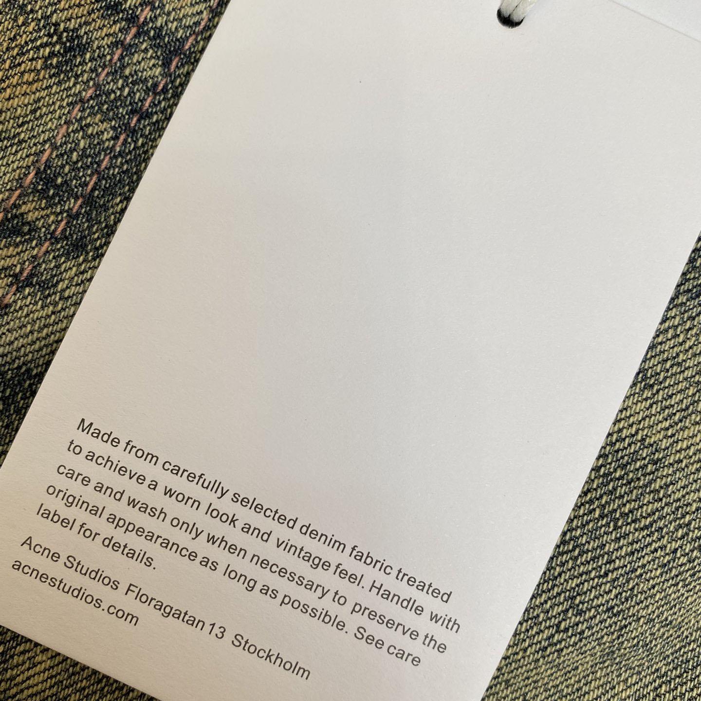 Acne Studios Loose Fit Denim Trousers  - FashionPlug
