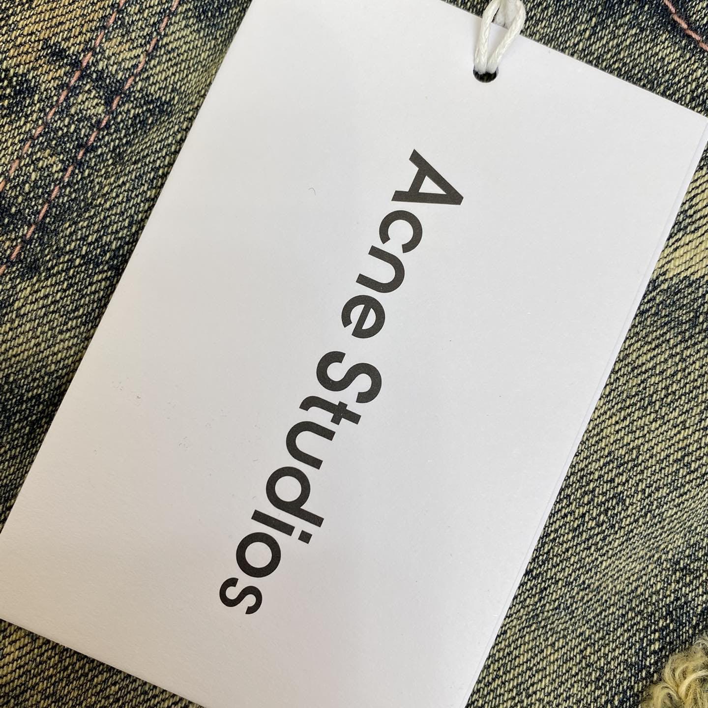 Acne Studios Loose Fit Denim Trousers  - FashionPlug