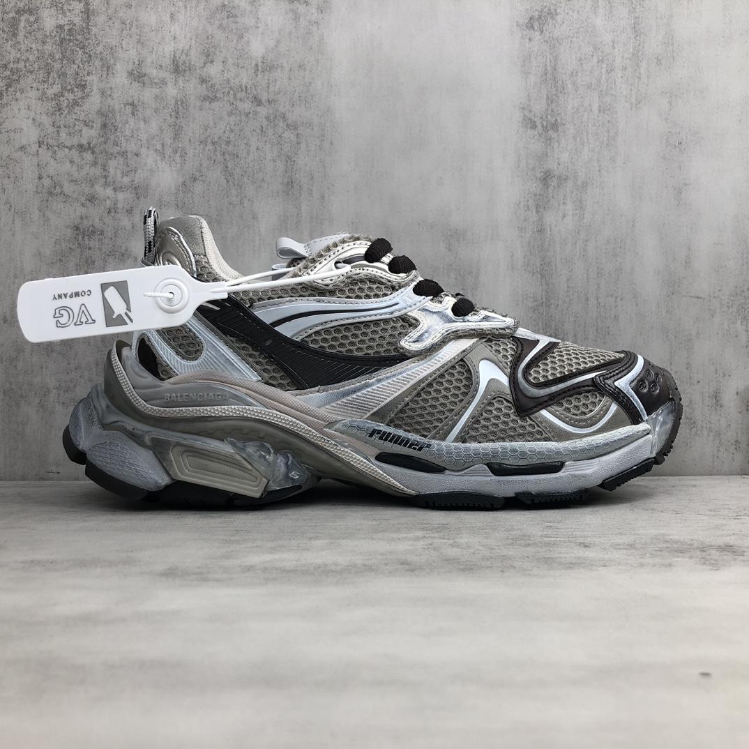 Balenciaga Runner 2.0 Sneaker In Beige Mesh And Polyurethane - FashionPlug