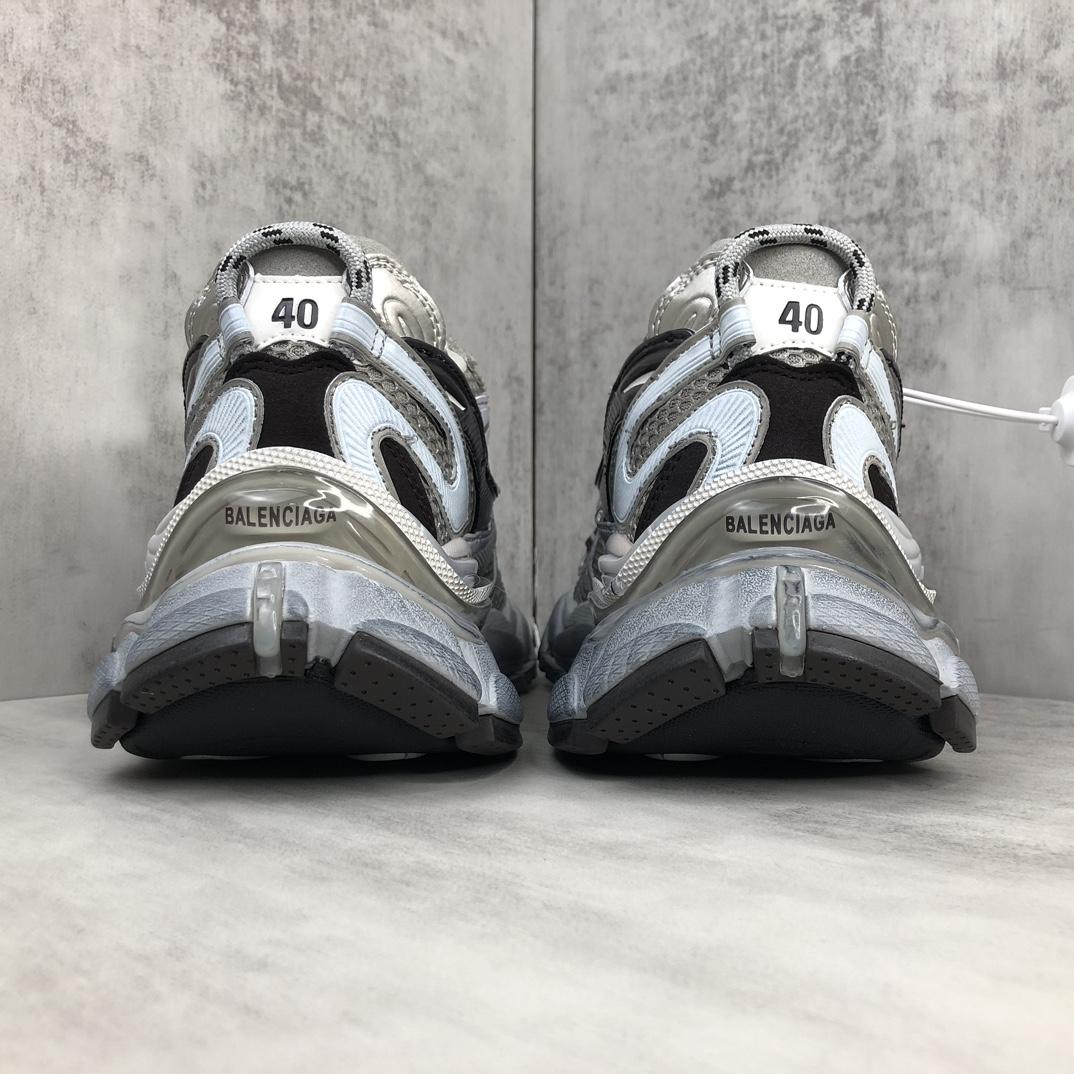 Balenciaga Runner 2.0 Sneaker In Beige Mesh And Polyurethane - FashionPlug