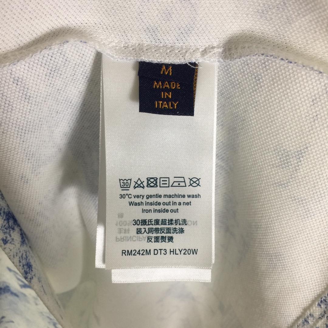 Louis Vuitton Printed Cotton Pique T-Shirt   1AGJZ4 - FashionPlug