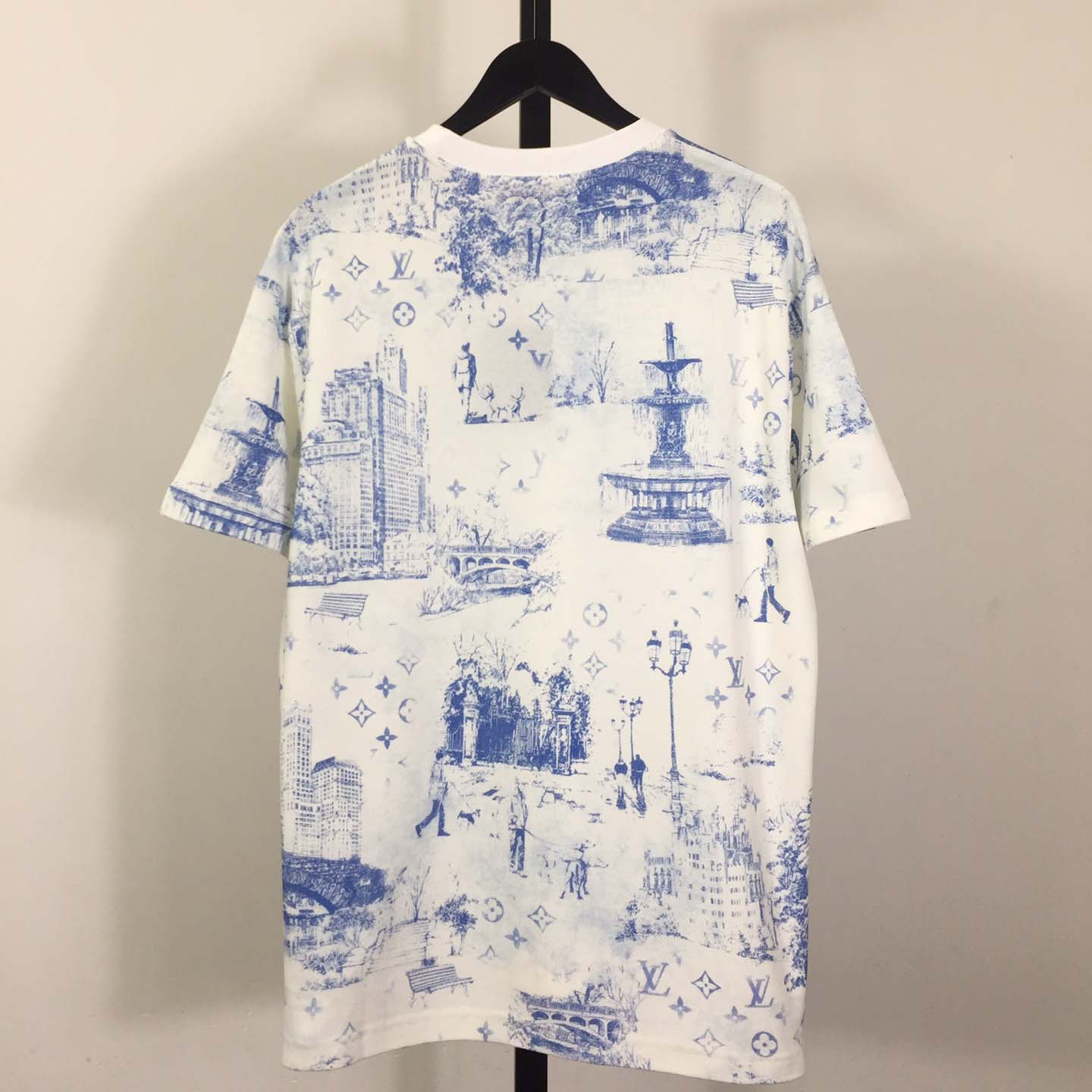 Louis Vuitton Printed Cotton Pique T-Shirt   1AGJZ4 - FashionPlug