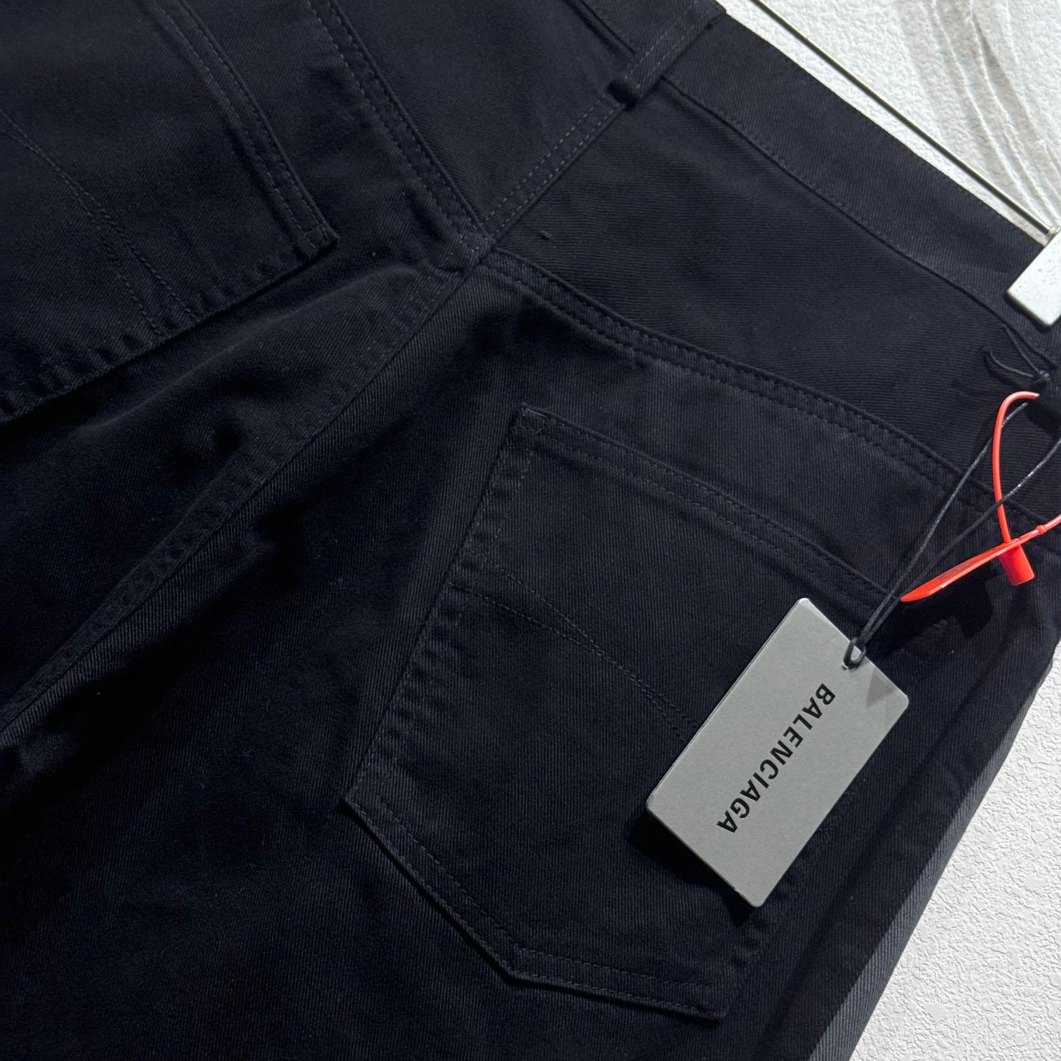 Balenciaga Under Armour® Tracksuit Denim Pants In Black  - FashionPlug