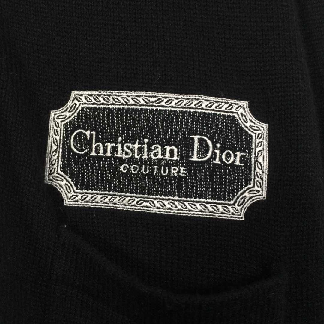 Dior Embroidered Logo Cashmere Cardigan - FashionPlug