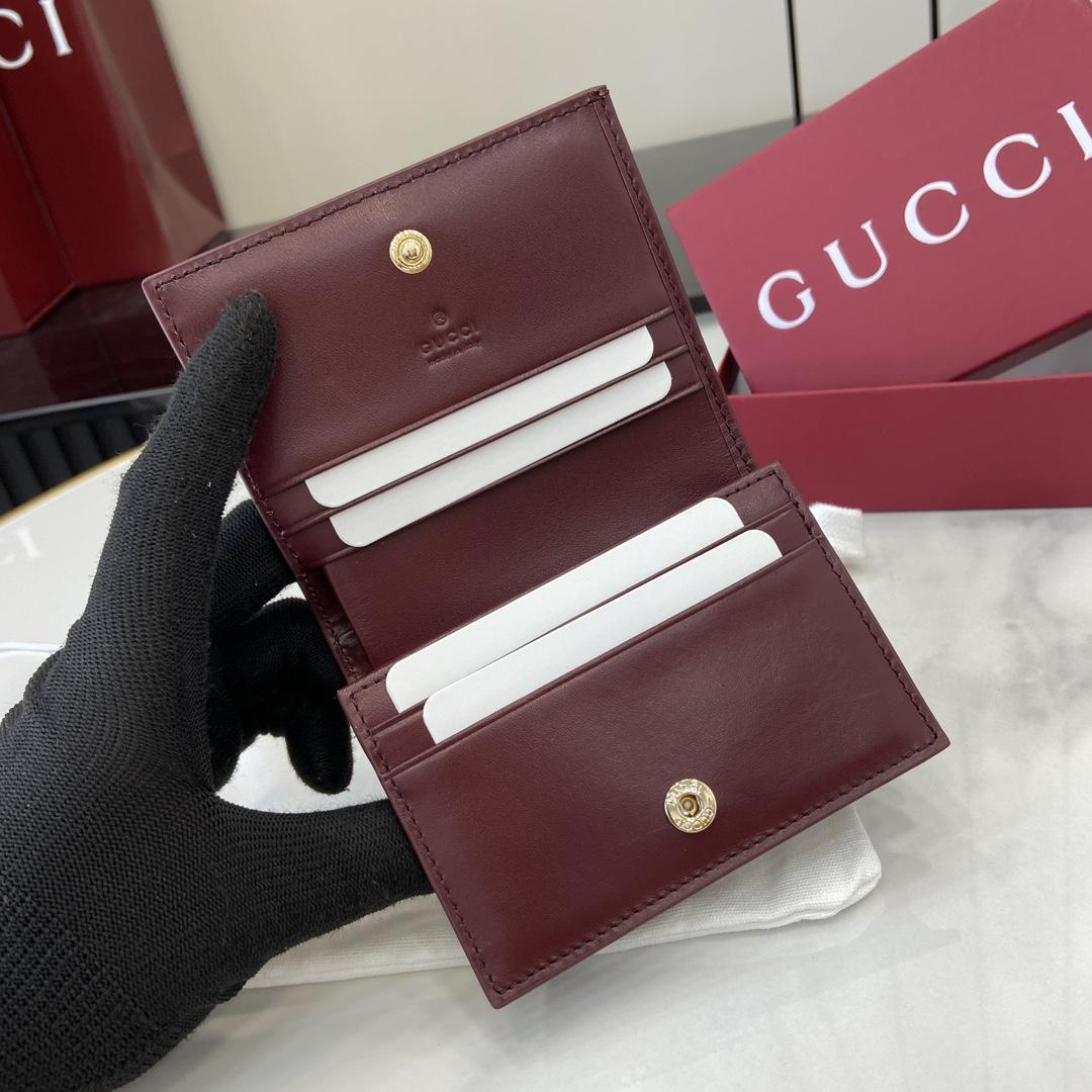 Gucci GG Mini Wallet With Dog Detail - FashionPlug