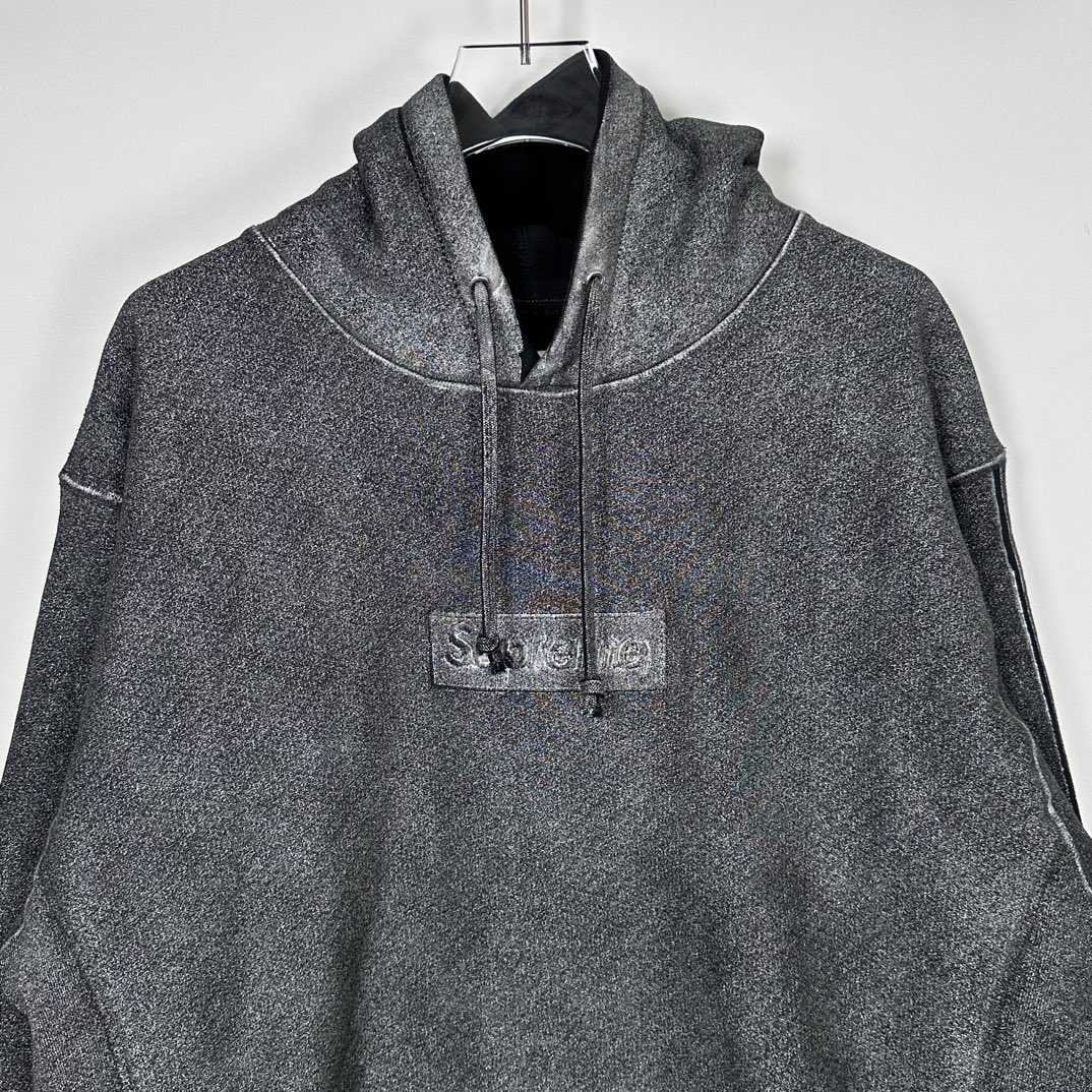 Supreme x MM6 Maison Margiela Foil Box Logo Hoodie - FashionPlug