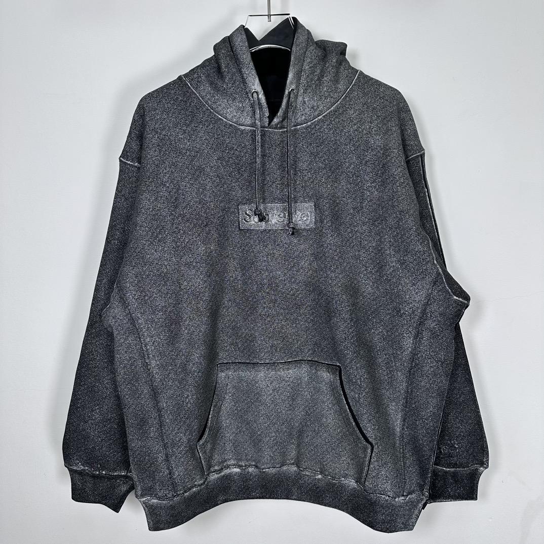 Supreme x MM6 Maison Margiela Foil Box Logo Hoodie - FashionPlug