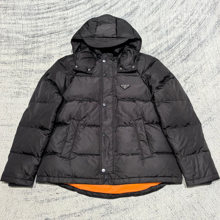 Prada Cropped Re-Nylon Down Jacket - FashionPlug