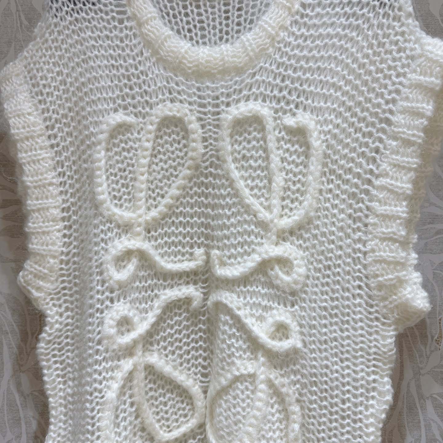 Loewe Open-Knit Mohair-Blend Vest - FashionPlug