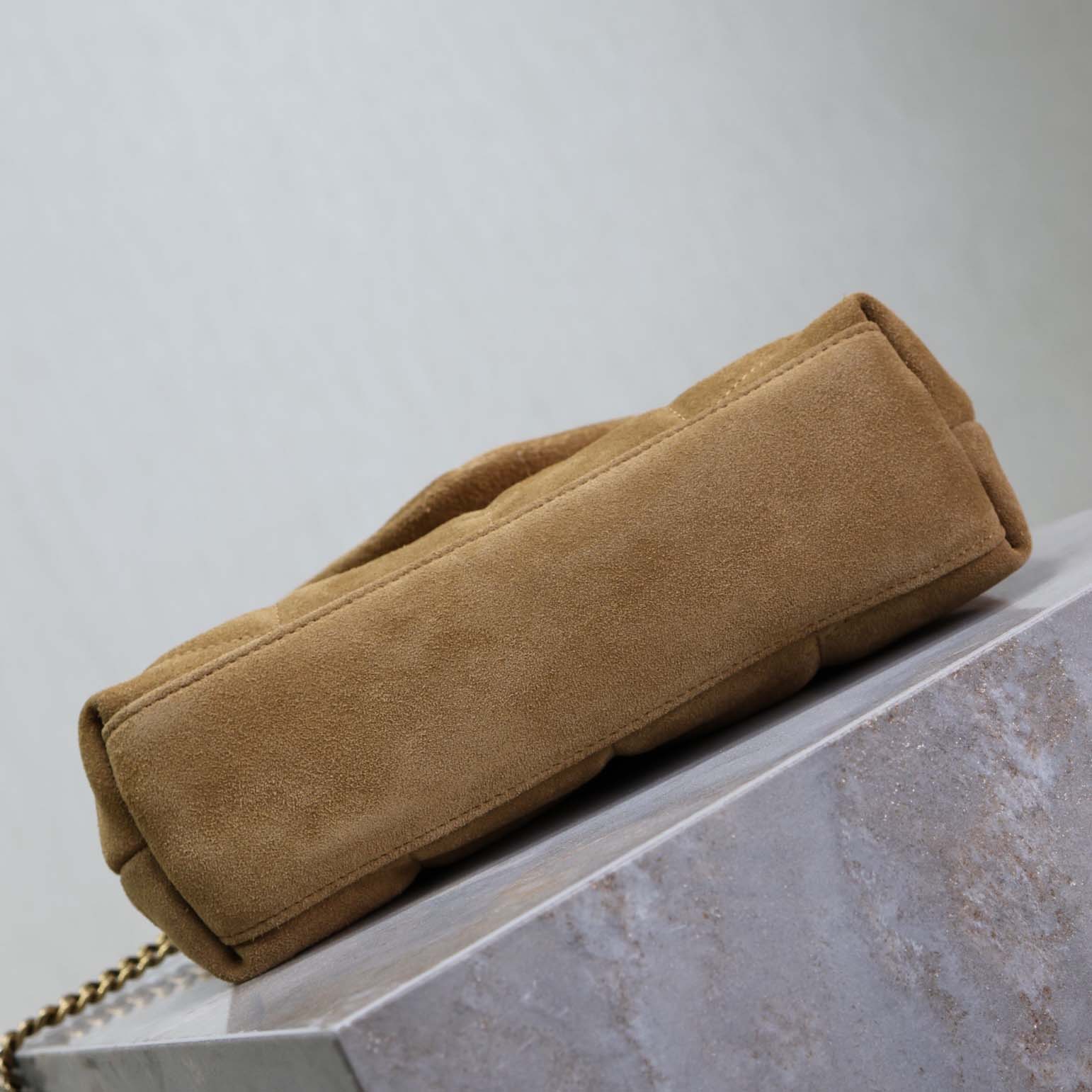 Saint Laurent Toy Puffer In Suede - FashionPlug