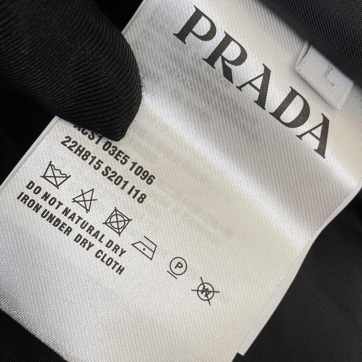 Prada Gewatteerd Denim Bomberjack - FashionPlug