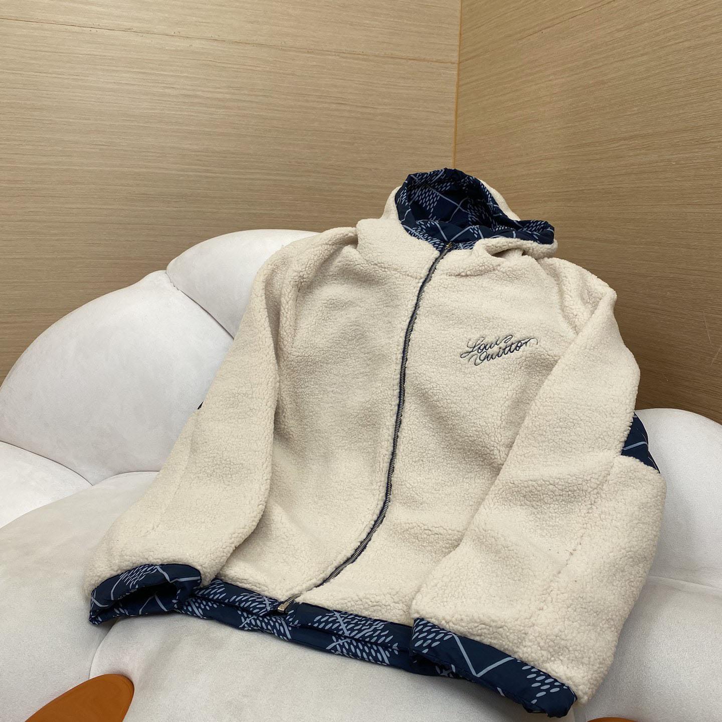 Louis Vuitton Reversible Nylon And Fleece Windbreaker - FashionPlug