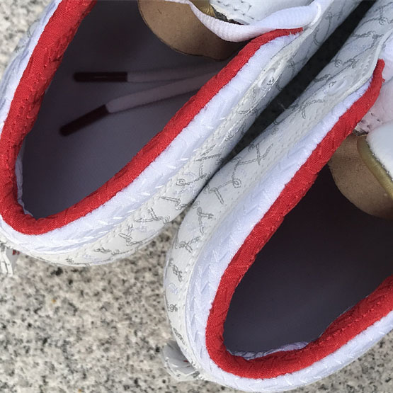 Jordan Air Jordan 23 White Varsity Red Sneaker   318376-161 - FashionPlug