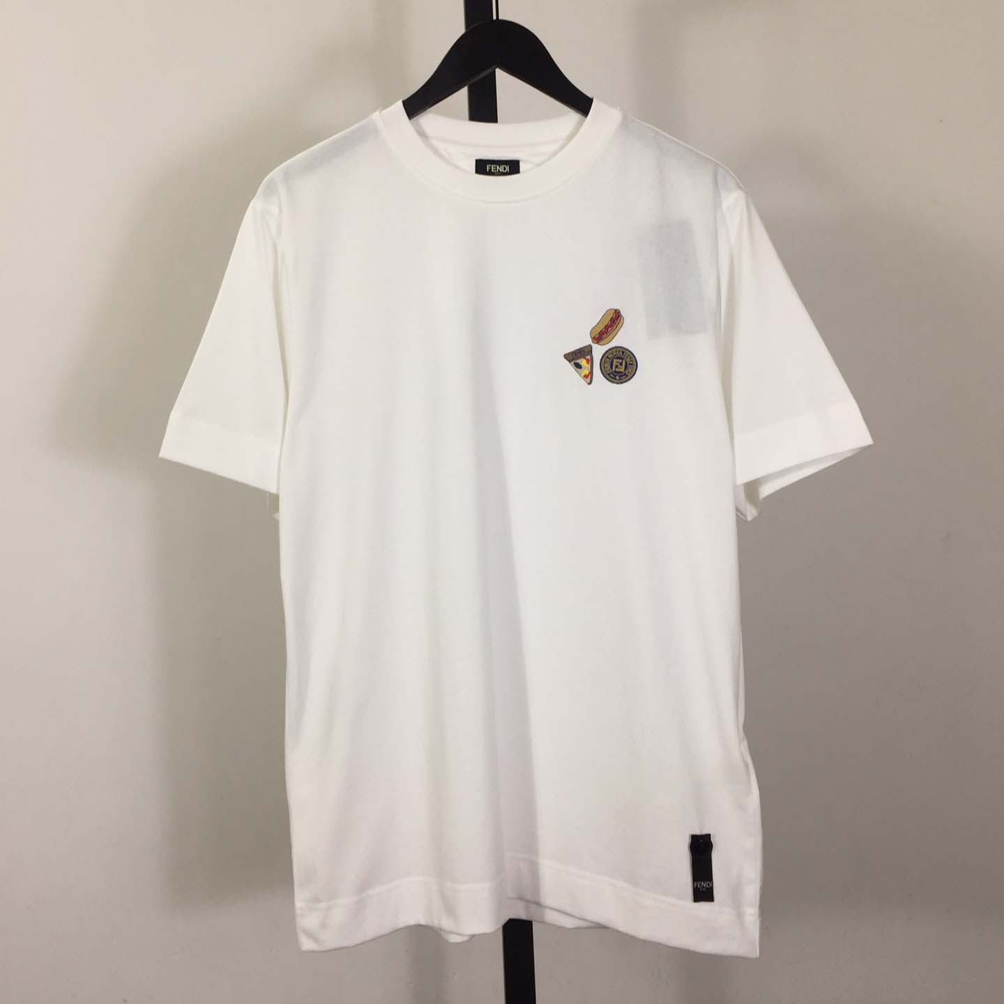 Fendi White Cotton Fendilicious T-shirt - FashionPlug