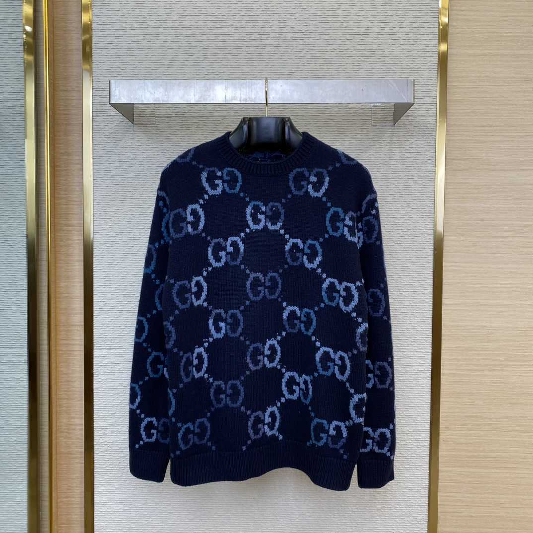 Gucci GG Wool Jacquard Sweater - FashionPlug